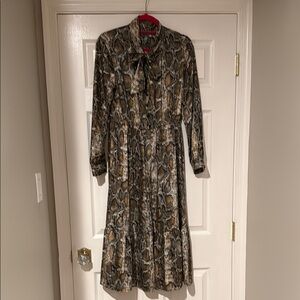 Zara Black Bishop Sleeve Long Sleeve Dress